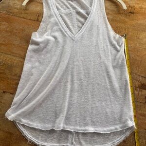 Project Social T White V-Neck Tank Top
